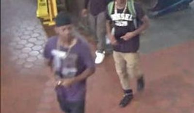 Metro Transit Police released this photo of three persons of interest in the shooting. (Metro Transit Police)