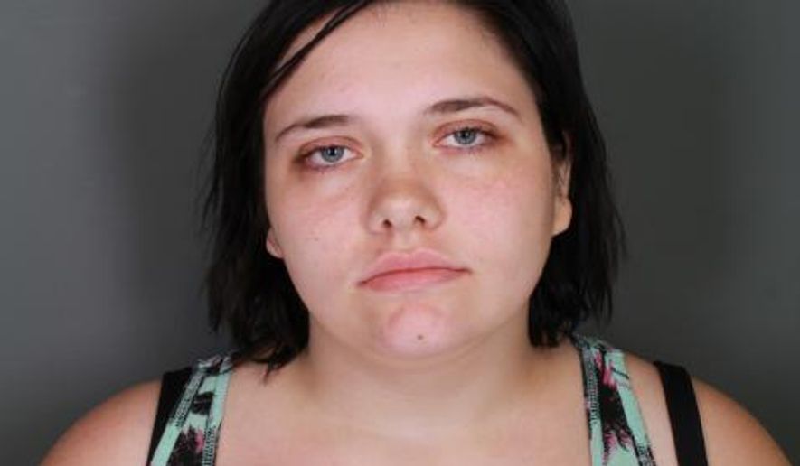 This undated photo provided Elmira Police shows Harriette Hoyt. An 8-month-old baby found alive in a plastic bag outside a home had been abandoned there several days, authorities said. Elmira police said neighbors checking out a noise early Tuesday, Aug. 8, 2017, and found a baby whose feet were sticking out of the bag. Hoyt was being held Wednesday in the Chemung County Jail and has been charged with attempted murder. (Elmira Police via AP)