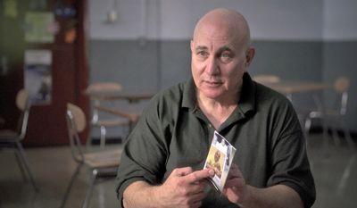 In this June 2017 frame from video, provided by CBS News, Son of Sam killer David Berkowitz is interviewed at the Shawangunk Correctional Facility in Wallkill, N.Y., for a CBS News special to be broadcast Friday, Aug. 11 on the CBS Television Network. In the interview Berkowitz spoke out about what led him to terrorize New York 40 years ago by killing six people and wounding seven others in seemingly random shootings from 1976 to 1977. He also described his life before he turned into a murderer, and spoke about life in prison four decades after he was arrested. (CBS News via AP)