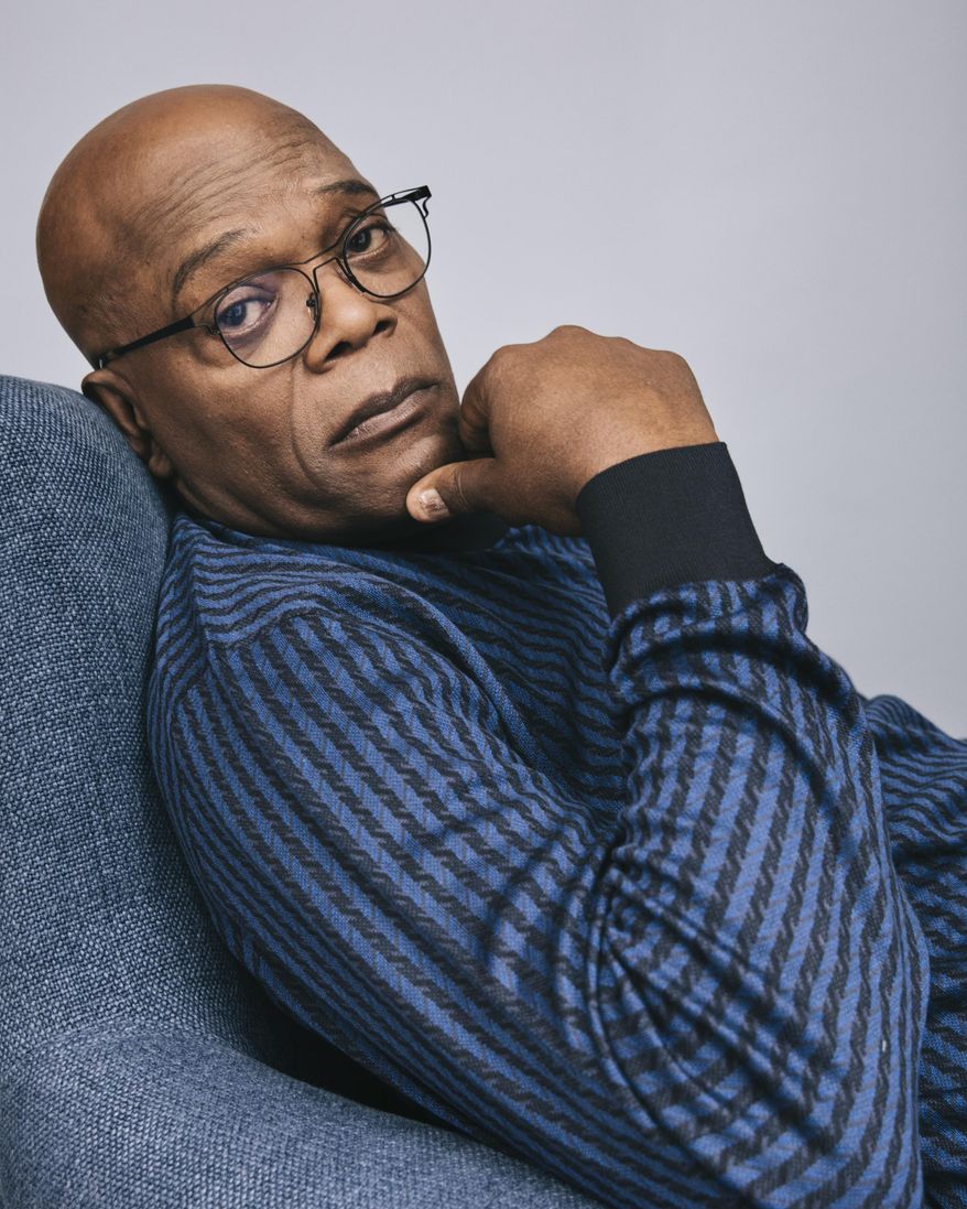 In this April 20, 2017 photo, Samuel L. Jackson poses for a portrait in New York to promote his film, "The Hitman's Bodyguard." (Photo by Victoria Will/Invision/AP