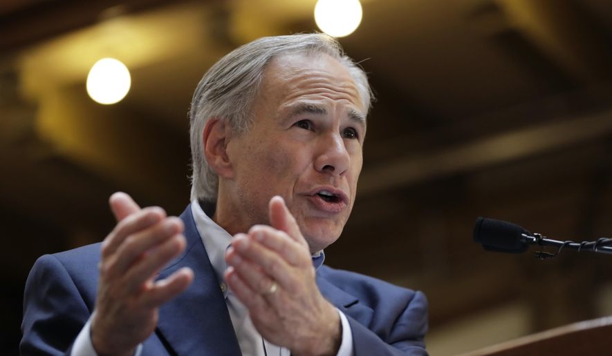 FILE - In this July 14, 2017 file photo, Texas Gov. Greg Abbott speaks at an event where he announced his bid for re-election in San Antonio. Texas has four of the biggest cities in the U.S. and all have united against a shared opponent: Abbott, who is staking his political power on whether he can pass a “bathroom bill,” tax limits and other measures this summer that would choke away local control in places controlled by Democrats. (AP Photo/Eric Gay)