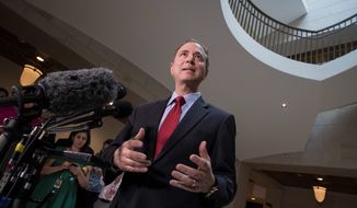 Rep. Adam B. Schiff said investigators&#x27; attempt to meet &quot;Trump dossier&quot; author Christopher Steele stalls independent efforts to get him to testify. (Associated Press)
