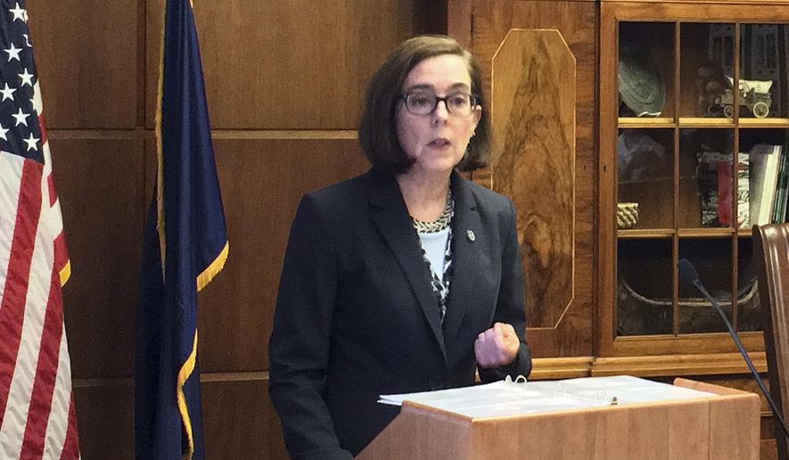 Gov. Kate Brown, a Democrat, was lauded by NARAL Pro-Choice Oregon for signing "the nation's most progressive reproductive health bill." (Associated Press)