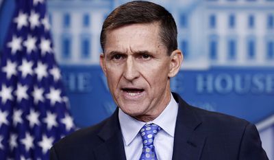 Mike Flynn National security advisor (resigned) - 22 Days.  In this Feb. 1, 2017, file photo, National Security Adviser Michael Flynn speaks during the daily news briefing at the White House, in Washington. Flynn resigned as President Donald Trump&#39;s national security adviser Monday, Feb. 13, 2017. (AP Photo/Carolyn Kaster, File)