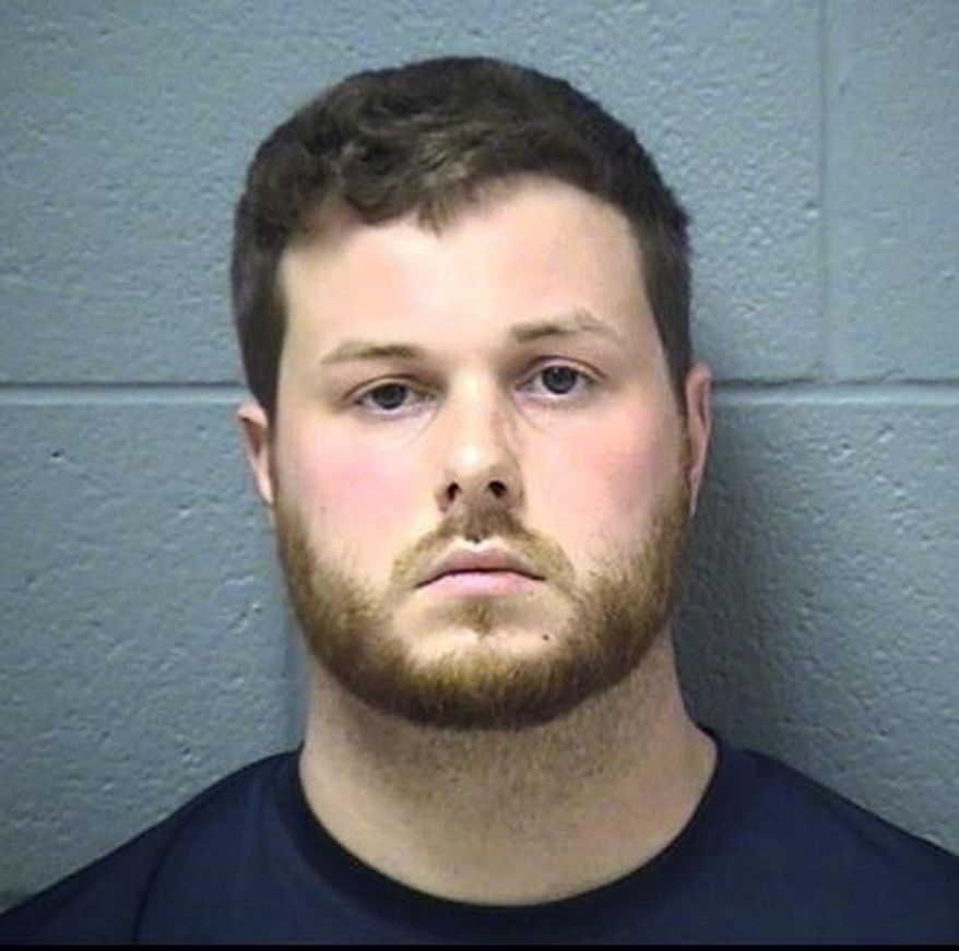 This undated photo provided by the Will County, Ill., Sheriff's Department shows Sean Woulfe. The Will County State's Attorney's office and the county sheriff's office announced Tuesday, Aug. 22, 2017, that Woulfe of Beecher, Ill., has been charged with felony reckless homicide. Woulfe killed a pregnant woman and her three young sons last month when the pickup truck he was driving crashed into a vehicle the family was in. (Will County Sheriff's Department via AP)