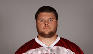 This is a 2017 photo of Lucas Crowley of the Arizona Cardinals NFL football team. This image reflects the Arizona Cardinals active roster as of Thursday, May 11, 2017 when this image was taken. (AP Photo) **FILE**
