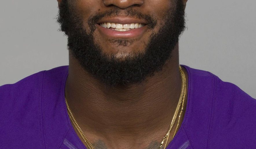 This is a 2017 photo of Latavius Murray of the Minnesota Vikings NFL football team. Murray is finally on the verge of playing in a game for the Minnesota Vikings, five months removed from ankle surgery. (AP Photo)