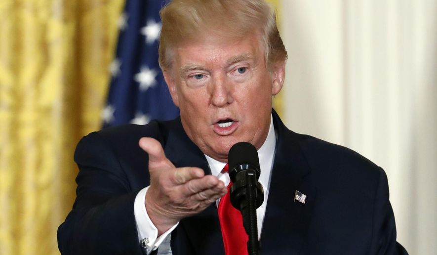 President Trump shelves an Obama proposal requiring large employers to report salary data based on sex and race, which would have enabled the federal government to crack down on pay disparities between men and women. (AP Photo/Alex Brandon)
