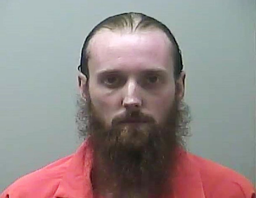 FILE - This undated file photo provided by the Midland County Sheriff's Office in Midland, Mich., shows Sebastian Gregerson, of Detroit. Gregerson accused of being a vigorous supporter of the Islamic State group has been sentenced to nearly four years in prison for a weapons crime. Prosecutors asked for a five-year sentence Wednesday, Aug. 30, 2017, repeatedly emphasizing his support for IS, a violent Islamic militant group, in writings and secretly recorded conversations. (Midland County Sheriff's Office via AP, File)