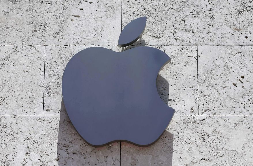This Tuesday, Aug. 8, 2017, photo shows the Apple logo at a store in Miami Beach, Fla. Apple has set Sept. 12, 2017, as the date for an annual post-Labor Day showcase. (AP Photo/Alan Diaz)