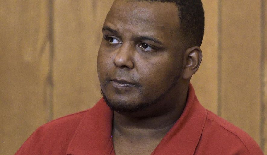 Joshua Hubert is arraigned in Westborough District Court in Westborough, Mass., Tuesday, Sept. 5, 2017. Hubert is accused of kidnapping his friend's 7-year-old daughter and throwing her off a bridge into a lake on on Aug. 27, and is facing an attempted murder charge. (Rick Cinclair/Worcester Telegram & Gazette via AP)