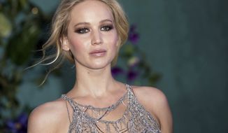 Jennifer Lawrence poses for photographers upon arrival at the premiere of the film &#39;Mother&#39;,  in London, Wednesday, Sept. 6, 2017. (Photo by Vianney Le Caer/Invision/AP)