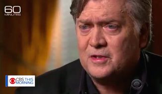 Former presidential adviser Steve Bannon told Charlie Rose of CBS News that Catholic bishops support DACA because they need &quot;illegal aliens to fill the churches.&quot; The full interview will air Sunday, Sept. 10, 2017. (Image: Twitter, CBS This Morning) 