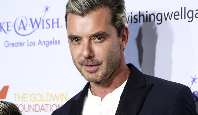 FILE - In this Dec. 7, 2016 file photo, Bush frontman Gavin Rossdale arrives at the 4th Annual Wishing Well Winter Gala in Los Angeles. Rossdale is lending his voice to a new talent competition, called neXt2rock 2017, with Cumulus Media radio stations to find and promote undiscovered rock artists throughout the country.  (Photo by Rich Fury/Invision/AP, File)
