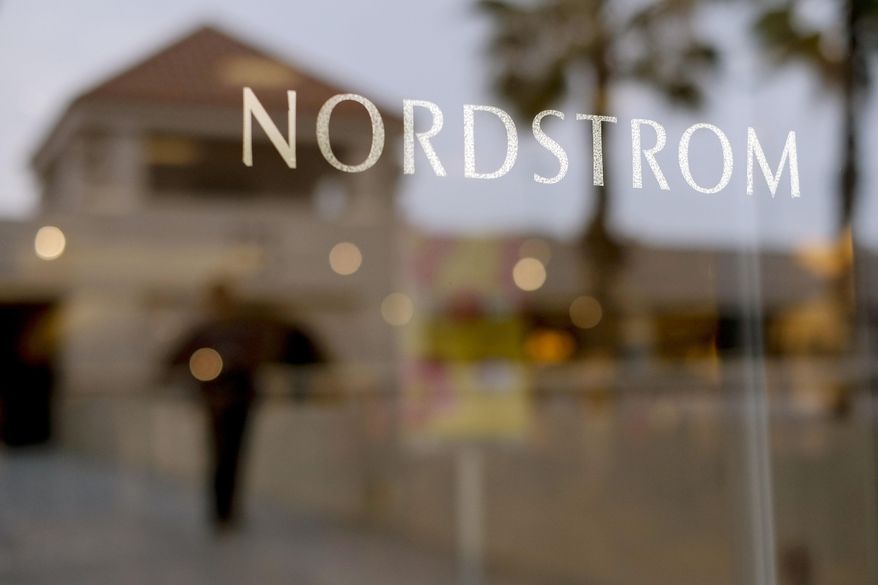 In this May 9, 2013, file photo a Nordstrom sign is seen at a shopping mall in Brea, Calif. Nordstrom announced Monday, Sept. 11, 2017, that it will open a concept store in Los Angeles next month that doesn't have any inventory on site. (AP Photo/Jae C. Hong, File)