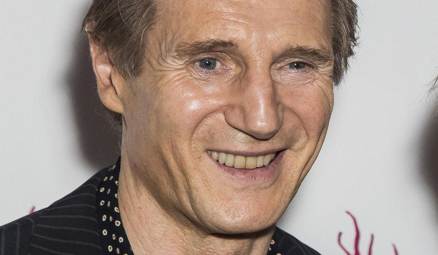 FILE - In this Sept. 13, 2016 file photo, actor Liam Neeson appears at the premiere of the film "Hunt For The Wilderpeople" in London. Neeson says he’s finished making thrillers. In an interview, he said that while “they’re still throwing serious money at me” to do films in the mold of “Taken,” he plans to stop. The 65-year-old actor says he’s too old for those films and that audiences will eventually not buy him as an action hero. (Photo by Vianney Le Caer/Invision/AP, File)