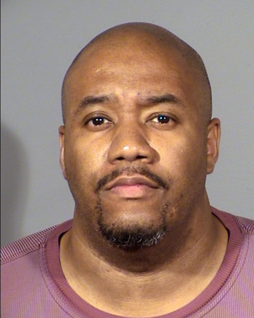 This undated Clark County jail booking photo shows Robert Ray Laws a casino security guard in Las Vegas. Police say Laws was arrested Wednesday, Sept. 6, 2017, at the New York-New York Hotel & Casino, where is accused of sexually assaulting a woman in a stairwell. Laws is due for an Oct. 12, preliminary hearing of evidence in his case. (Clark County Jail/Las Vegas Metropolitan Police Department via AP)