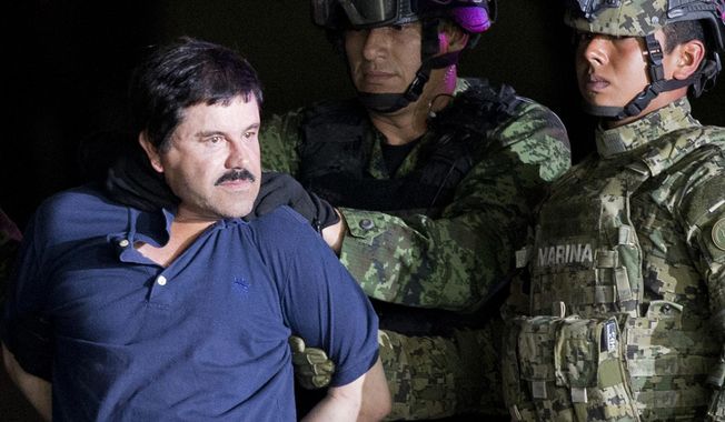 Despite the fanfare over the extradition of Sinaloa Cartel kingpin Joaquin &quot;El Chapo&quot; Guzman to face criminal charges in the U.S., violence has surged in Mexico. (Associated Press/File)