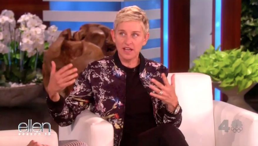 Daytime talk show host Ellen DeGeneres said Wednesday that she would never allow President Trump to be a guest on her show because she thinks he poses a threat to the country and to her personally as a gay woman. (NBC)