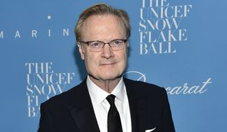 In this Nov. 29, 2016, file photo, Lawrence O&#x27;Donnell attends the 12th Annual UNICEF Snowflake Ball in New York. The MSNBC anchor apologized on Sept. 20, 2017, after clips surfaced of him profanely yelling at staffers in between segments of his prime-time program.(Photo by Evan Agostini/Invision/AP, File)