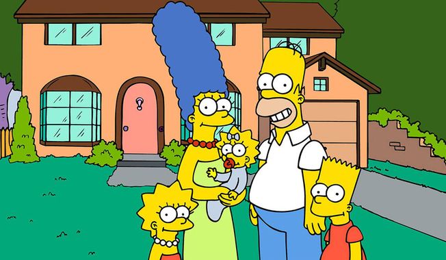 &quot;The Simpsons&quot; TV series - Shown from left: Lisa, Marge, Maggie, Homer, Bart (Courtesy Fox)