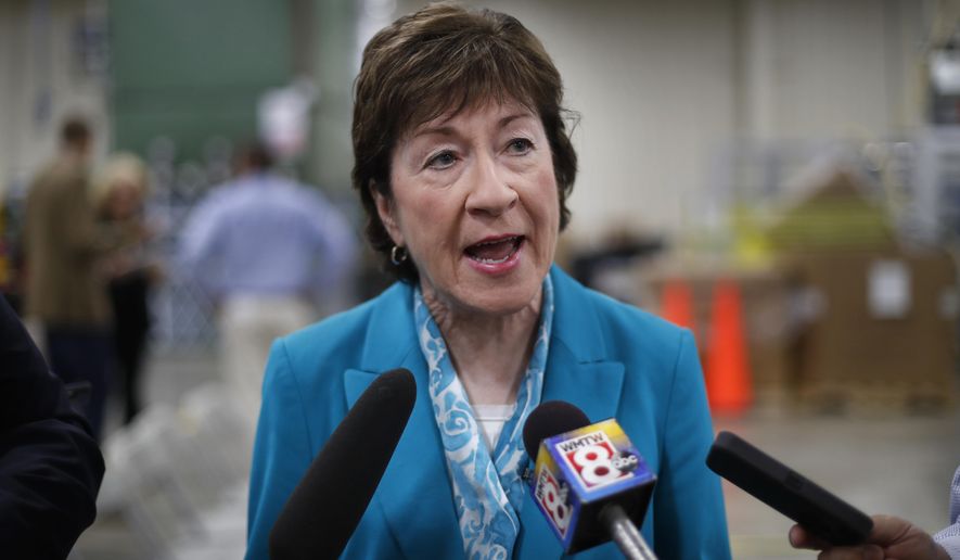 Sen. Susan M. Collins of Maine said Sunday that she finds it difficult to envision backing the last-chance Republican bill repealing the Obama health care law. (Associated Press)