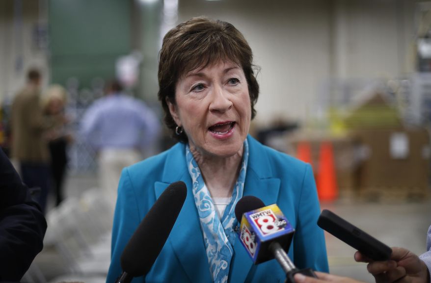 Sen. Susan M. Collins of Maine said Sunday that she finds it difficult to envision backing the last-chance Republican bill repealing the Obama health care law. (Associated Press)