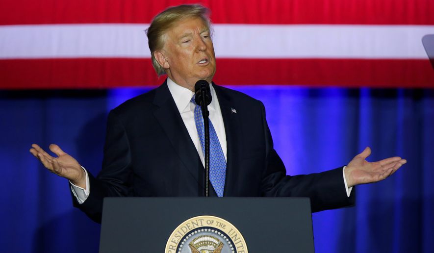 President Trump, speaking in Indianapolis on Wednesday, said the current tax system is standing in the way of an economic comeback. He said his proposal will help middle-class families save money and will eliminate loopholes that benefit the wealthy. (Associated Press)