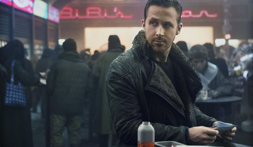 This image released by warner Bros. Pictures shows Ryan Gosling in a scene from &amp;quot;Blade Runner 2049.&amp;quot; (Stephen Vaughan/Warner Bros. Pictures via AP)