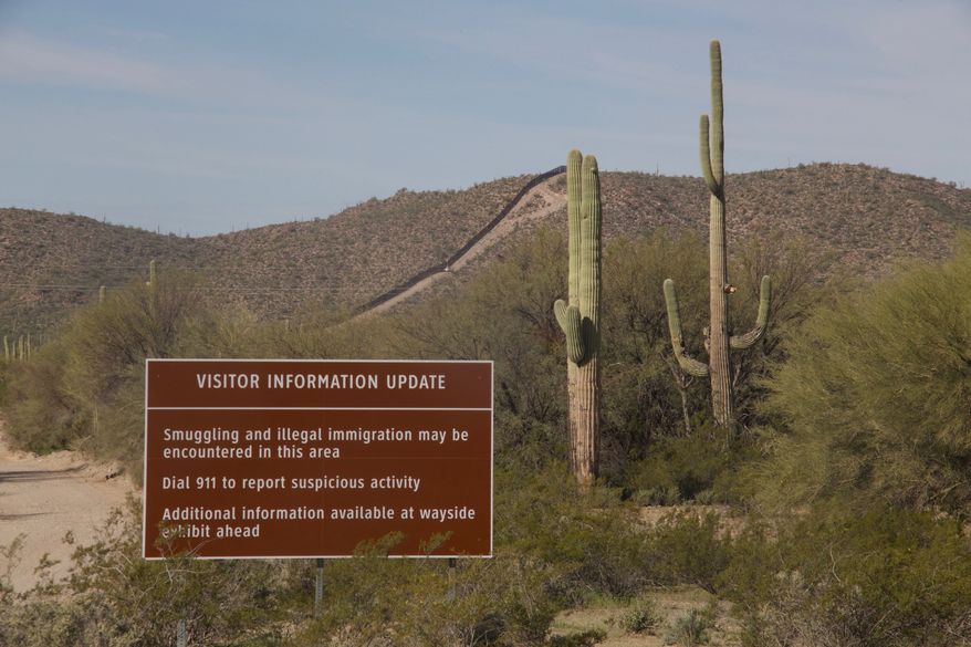 Drug traffickers were once so prevalent in Organ Pipe Cactus National Monument that visits were limited. Now all 516 square miles of its sweeping mountains and cactus-covered terrain is fully accessible. (Stephen Dinan/The Washington Times)