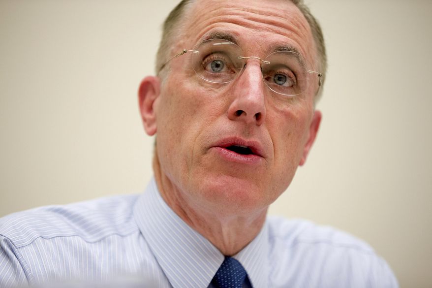 FILE - In this March 26, 2015, file photo, Rep. Tim Murphy, R-Pa. speaks on Capitol Hill in Washington. Murphy who was caught up in affair scandal, announces he plans to retire at end of his current term. (AP Photo/Andrew Harnik, File)