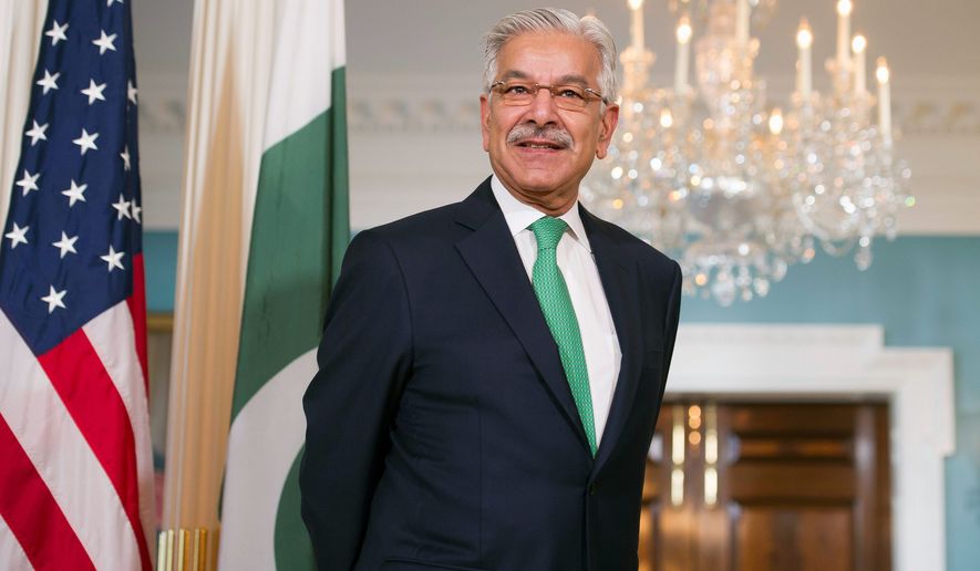 Pakistani Foreign Minister Khawaja Asif attempted to cool the temperature of relations with Washington after President Trump called Pakistan a haven for terrorists. &quot;The bilateral relationship between the U.S. and Pakistan has taken a new turn,&quot; Mr. Asif said. (Associated Press)