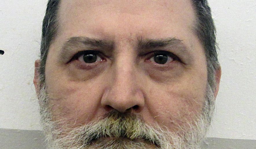 This undated photo provided by Alabama Department of Corrections shows Alabama inmate Jeffery Borden in Atmore, Ala. An Alabama inmate won a last-minute stay of execution Thursday, Oct. 5, 2017, just hours before he was set to receive a lethal injection. A federal judge temporarily halted the execution of Borden, 56, as Borden and other Alabama inmates challenge the humaneness of the state’s lethal injection procedure. The state attorney general’s office said it would not appeal that evening because there was not enough time to fight the matter to the U.S. Supreme Court before the death warrant expired at midnight. (Alabama Department of Corrections, via AP)