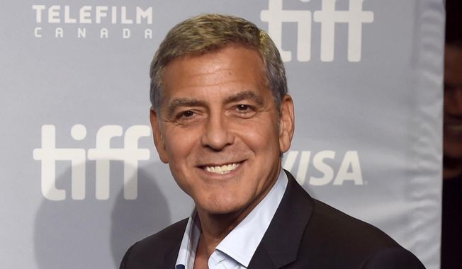 In this Sept. 10, 2017, file photo, George Clooney attends a press conference for &amp;quot;Suburbicon&amp;quot; at the Toronto International Film Festival in Toronto. (Photo by Chris Pizzello/Invision/AP, File)