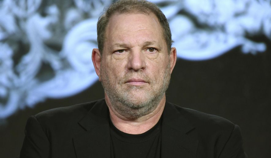 FILE - In this Jan. 6, 2016 file photo, producer Harvey Weinstein participates in the &amp;quot;War and Peace&amp;quot; panel at the A&amp;amp;E 2016 Winter TCA in Pasadena, Calif. Weinstein has been fired from The Weinstein Co., effective immediately, following new information revealed regarding his conduct, the company&#x27;s board of directors announced Sunday, Oct. 8, 2017. (Photo by Richard Shotwell/Invision/AP, File)