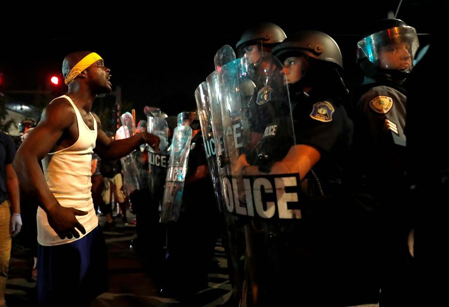 The executive director of the Missouri ACLU said that "there are unfortunately ongoing, multiple instances of arbitrary unconstitutional acts by police" against St. Louis protesters who have taken to the streets in order to decry police brutality. (Associated Press)