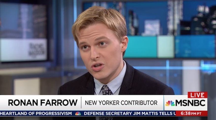 Ronan Farrow says Harvey Weinstein personally threatened to sue him before he published a bombshell piece in The New Yorker accusing the Hollywood mogul of raping three women and sexual assaulting several others.
(MSNBC)