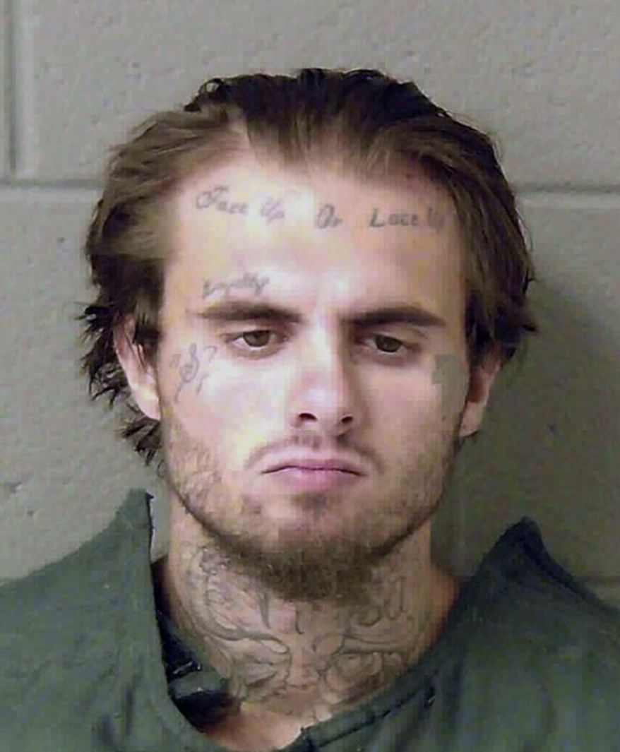 In this undated photo released by the Newton County Sheriff's Office, Christopher McNabb is shown. McNabb fled shortly before being named a person of interest in the 15-day-old Georgia baby death Sunday, Oct. 8, 2017, according to the reports, which cited the Newton County Sheriff's Office. The body of the baby, who had been reported missing, was found in woods behind her family's home. (Newton County Sheriff's Office via AP)