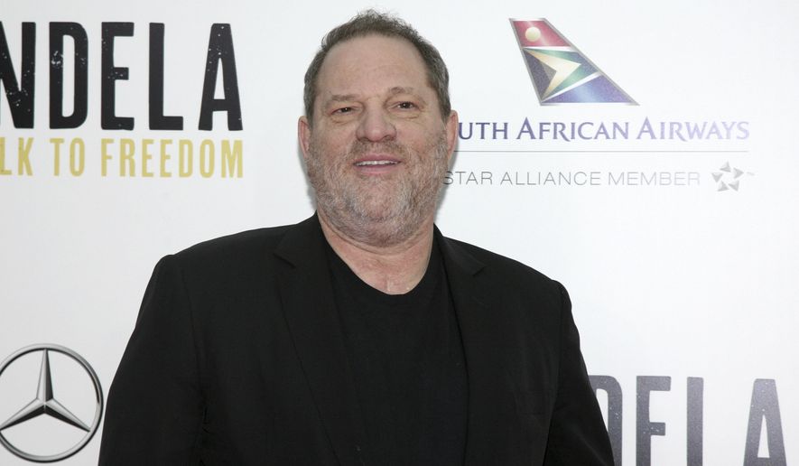 In this Nov. 14, 2013, file photo, producer Harvey Weinstein attends the New York premiere of &amp;quot;Mandela: Long Walk To Freedom&amp;quot; in New York. Weinstein faces multiple allegations of sexual abuse and harassment from some of the biggest names in Hollywood. (Photo by Andy Kropa/Invision/AP, File)