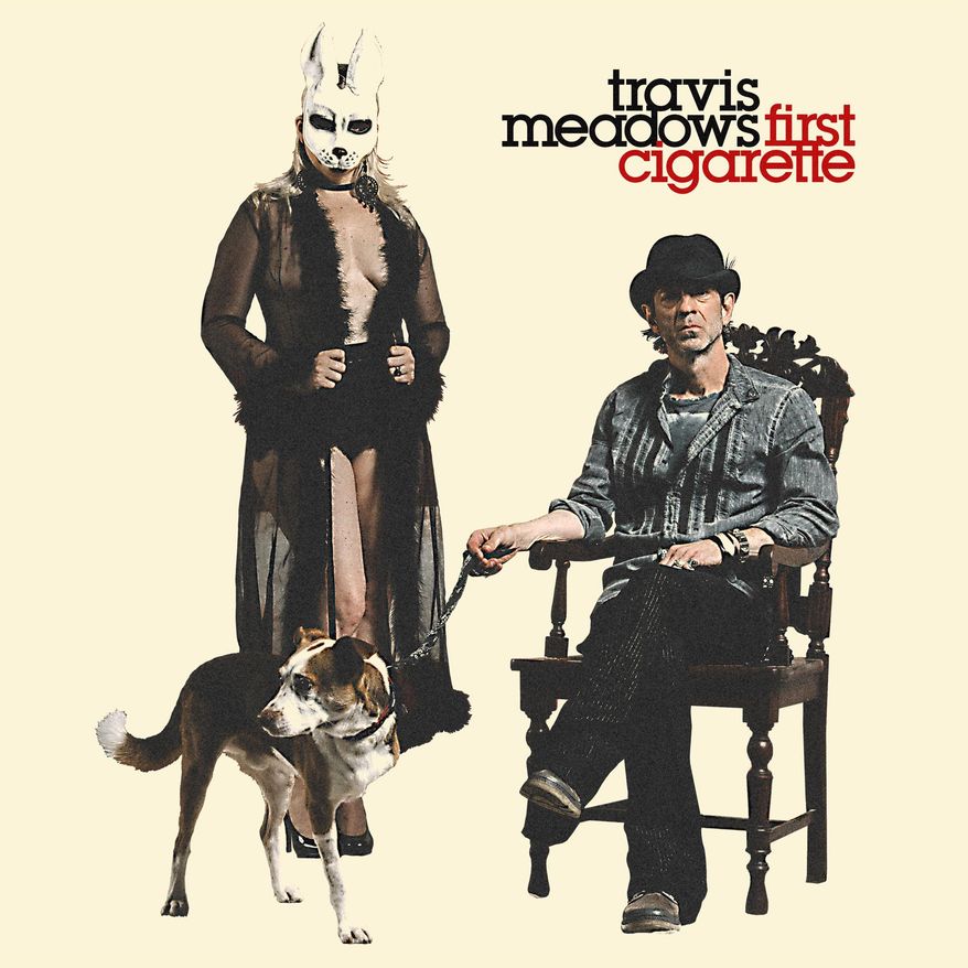 This cover image released by Blaster shows "First Cigarette," by Travis Meadows. (Blaster via AP)