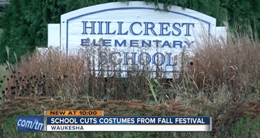 Hillcrest Elementary School in Waukesha, Wisconsin, is banning children from wearing Halloween costumes during their annual fall parade on Oct. 31, instead instituting "Hat Day" so that all children of different religious and economic backgrounds can participate. (WTMJ)