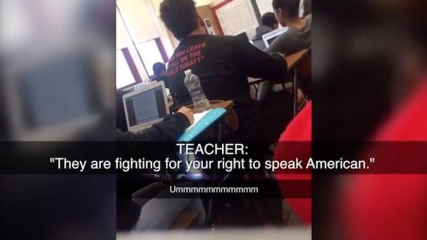 Dozens of students at Cliffside Park High School in north New Jersey walked out of classes Monday morning to protest a video showing a teacher apparently scolding Spanish-speaking students. (PIX 11)