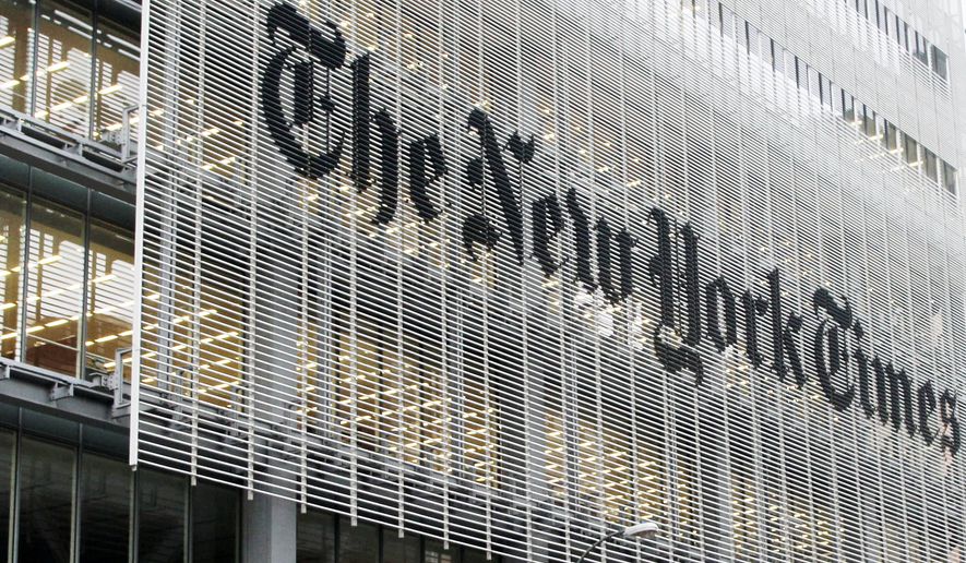 The New York Times building in New York is seen here on Oct. 10, 2012. (Associated Press) **FILE**