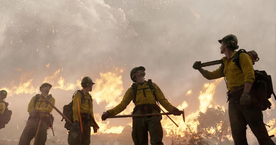 This image released by Sony Pictures shows a scene from "Only the Brave." (Sony Pictures via AP)