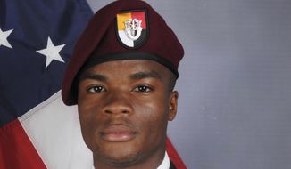 This photo provided by the U.S. Army Special Operations Command shows Sgt. La David Johnson, who was killed in an ambush in Niger. (U.S. Army Special Operations Command via AP)