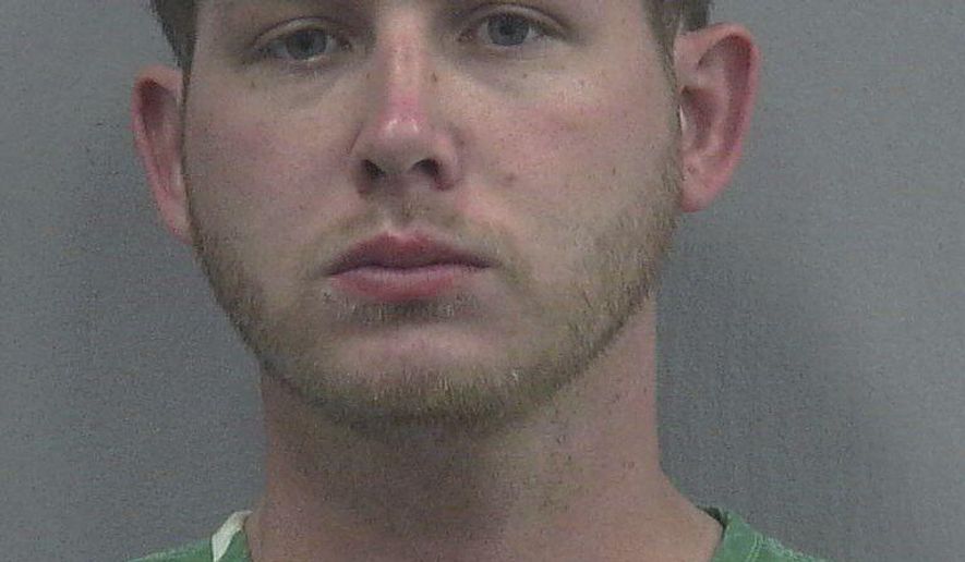 This photo provided by the Alachua County Sheriffs Office shows William Fears. Police say three men, Fears, Colton Fears and Tyler Tenbrink were arrested after a shot was fired after an argument with a group of people following the appearance of white nationalist Richard Spencer, Thursday, Oct. 19, 2017, at the University of Florida in Gainesville. The Gainesville Police Department said in a news release Friday, Oct. 20, the three men were arrested on charges of attempted homicide. (Alachua County Sheriffs Office via AP)