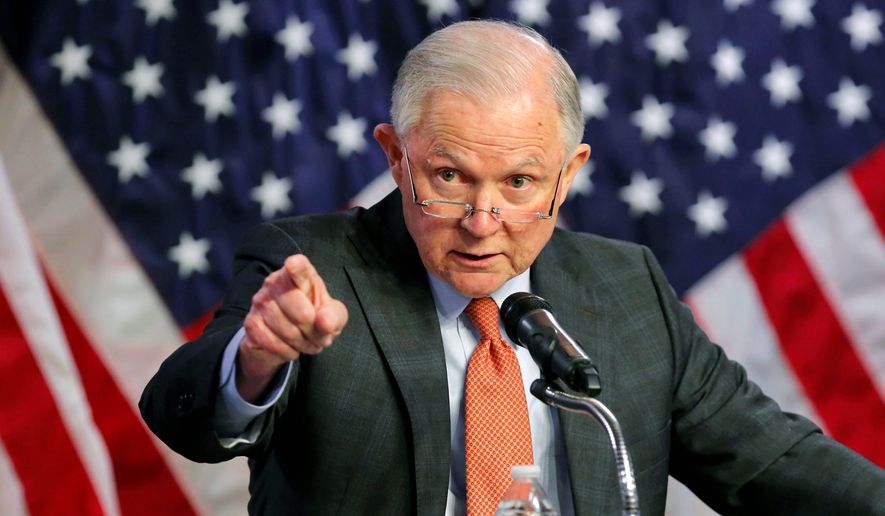 Attorney General Jeff Sessions faces lawsuits from cities opposed to his plan to withhold public safety grants from &quot;sanctuary&quot; cities. (Associated Press/File)