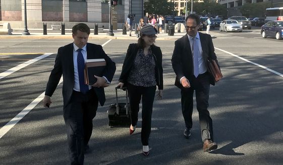 Andrew Weissmann (right) and Kyle Freeny (center) are members of special counsel Robert Mueller&#39;s team of prosecutors investigating potential ties between Russia and Donald Trump&#39;s 2016 presidential campaign. Mr. Weissmann has made it clear several times that he is not on the president&#39;s side. (Associated Press/File)