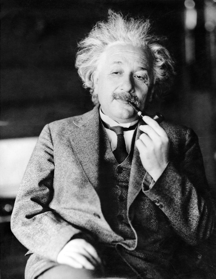 Legendary physicist Dr. Albert Einstein, author of the theory of Relativity, is lost in thought in an undated photo. (AP Photo) ** FILE **