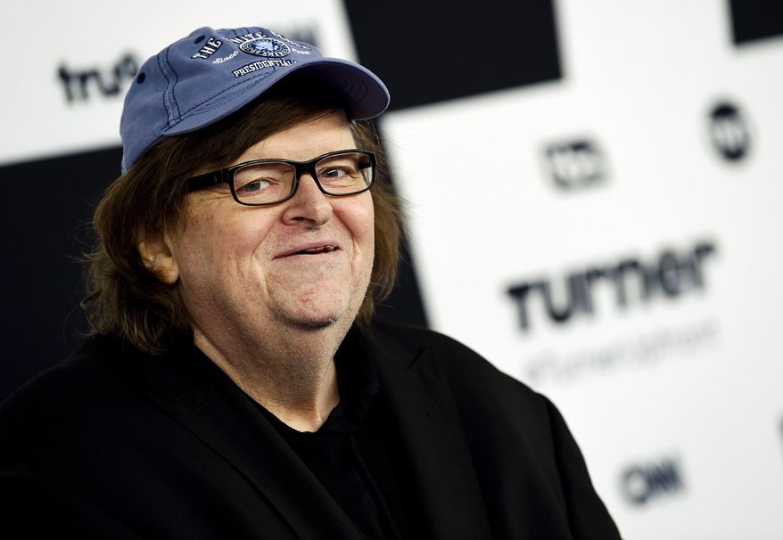 In this May 17, 2017, file photo, filmmaker Michael Moore attends the Turner Network 2017 Upfront presentation in New York. (Photo by Evan Agostini/Invision/AP, File)
